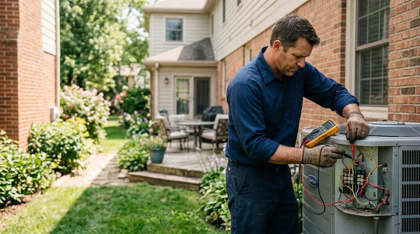 HVAC technician working near Galloway, OH